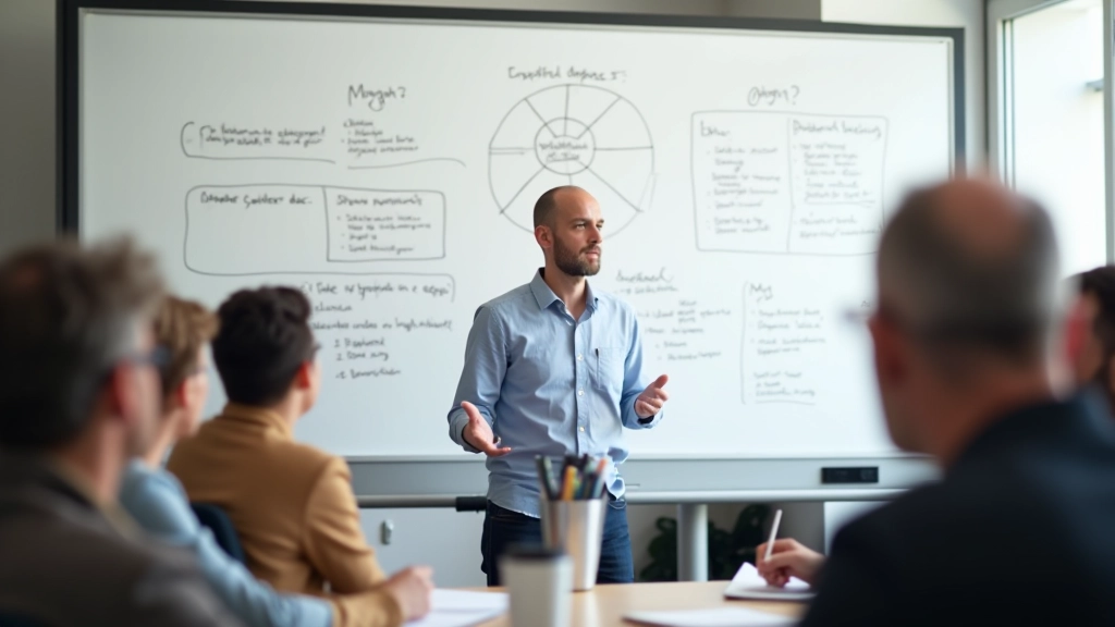 Facilitatore guida il team attraverso esercizio di pensiero laterale